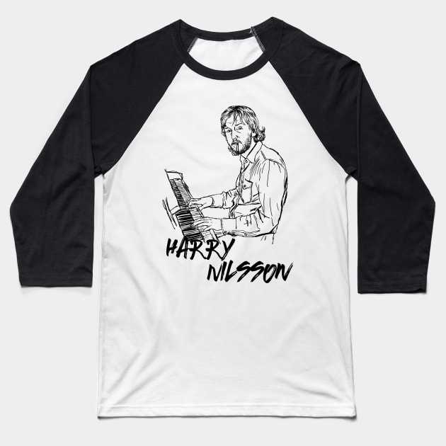 Harry Nilsson Baseball T-Shirt by ThunderEarring